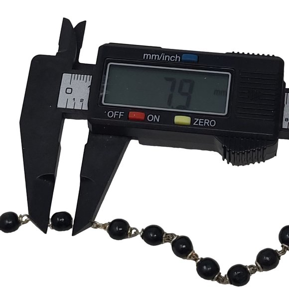 NOS Vintage Rosary Black Beads Malco Boxwood K of C Knights of Columbus 7693 - Picture 12 of 16